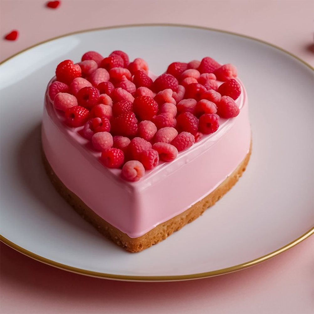 Wedding Supply Decor - 4Pcs Heart Shaped Foam Cake Dummy