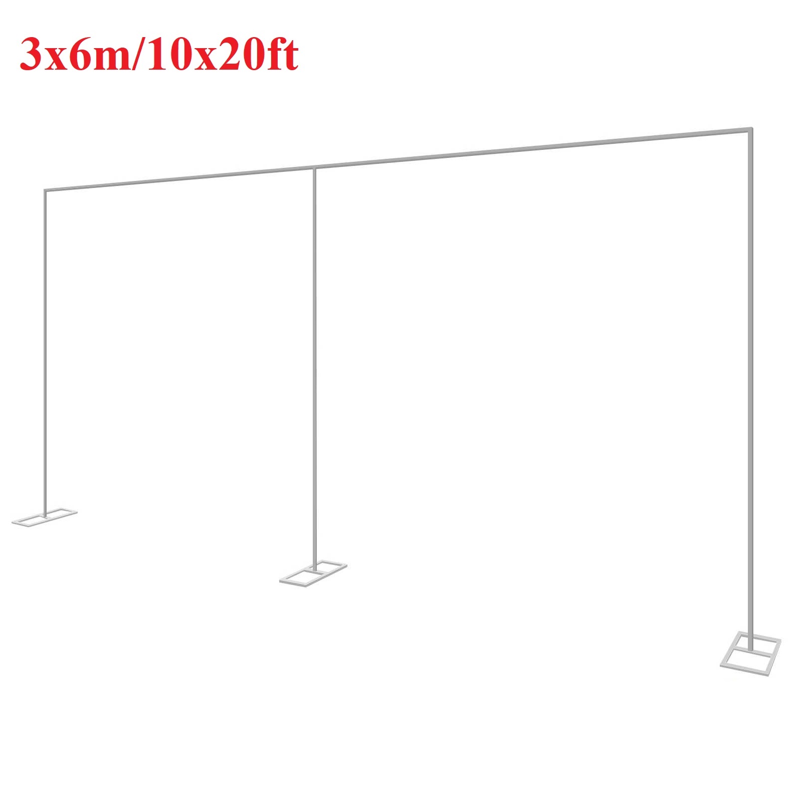 Wedding Backdrop Curtain - 3x6m/10x20ft Metal Wedding Arch Stand Heavy
