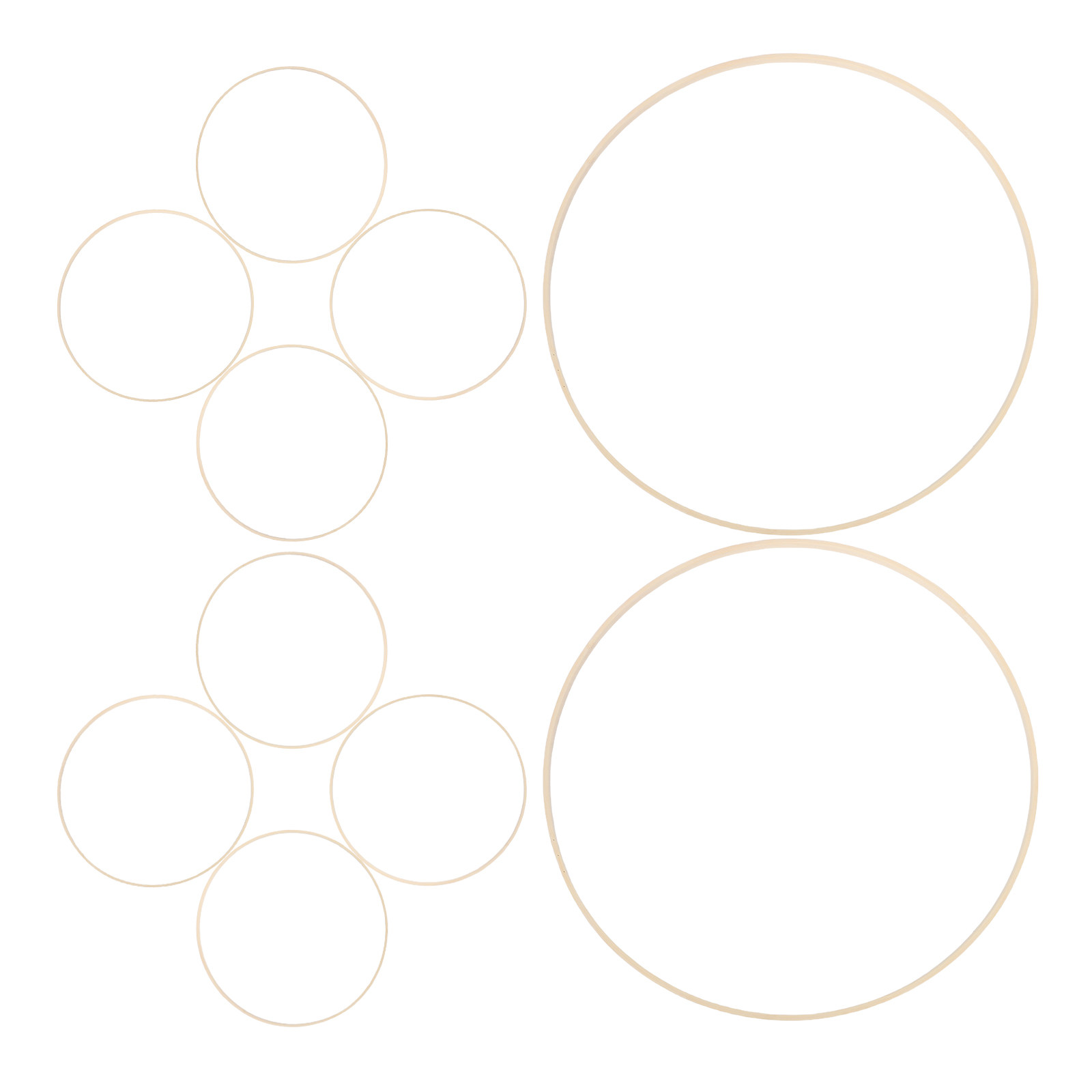 10Pcs Bamboo Floral Hoops Mate - đánh giá và giá Wedding Floral Supply