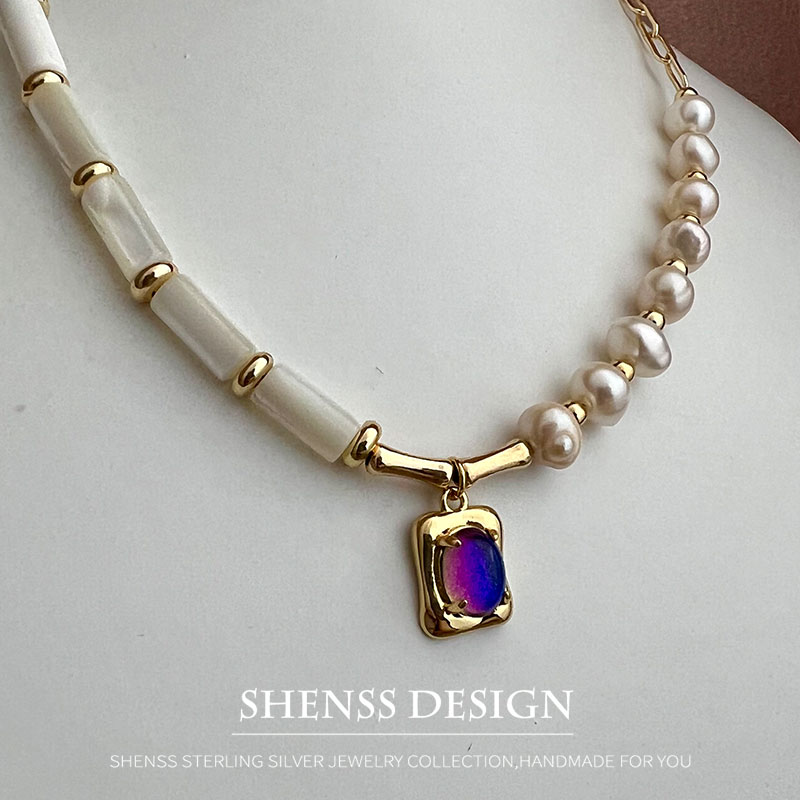 Natural 5-6mm Pearl Shell Neck - đánh giá và giá Wedding Package Gold