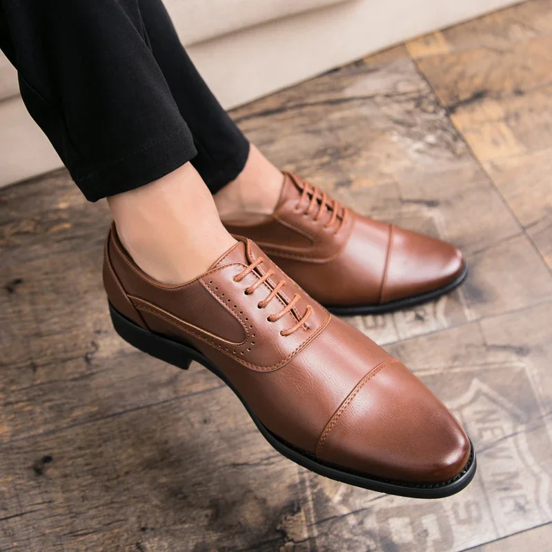 Men Leisure Derby Shoes Busine - đánh giá và giá Wedding Job