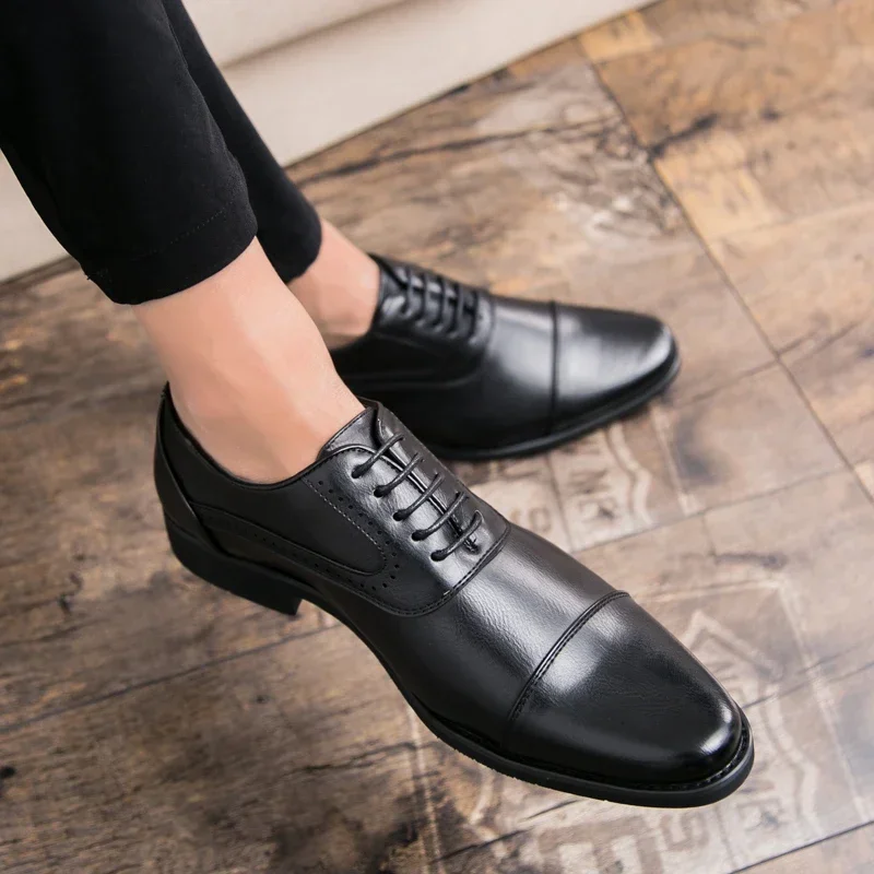 Men Leisure Derby Shoes Busine - đánh giá và giá Wedding Job