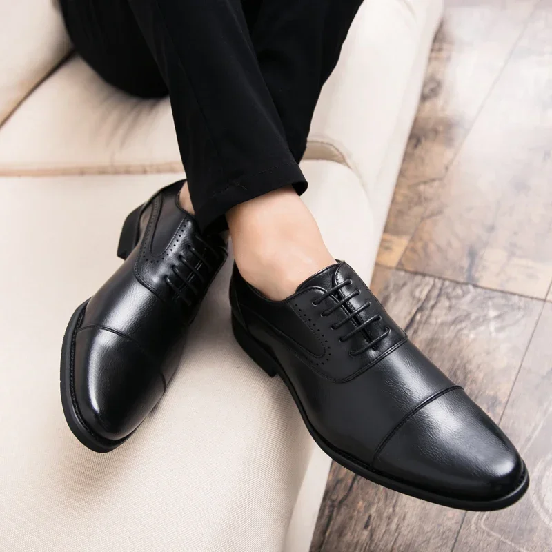 Men Leisure Derby Shoes Busine - đánh giá và giá Wedding Job