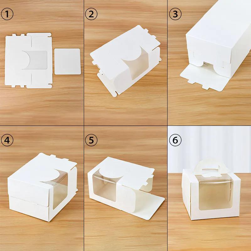 10Pcs Cake Box with Clear Wind - đánh giá và giá Wedding Supply.Box