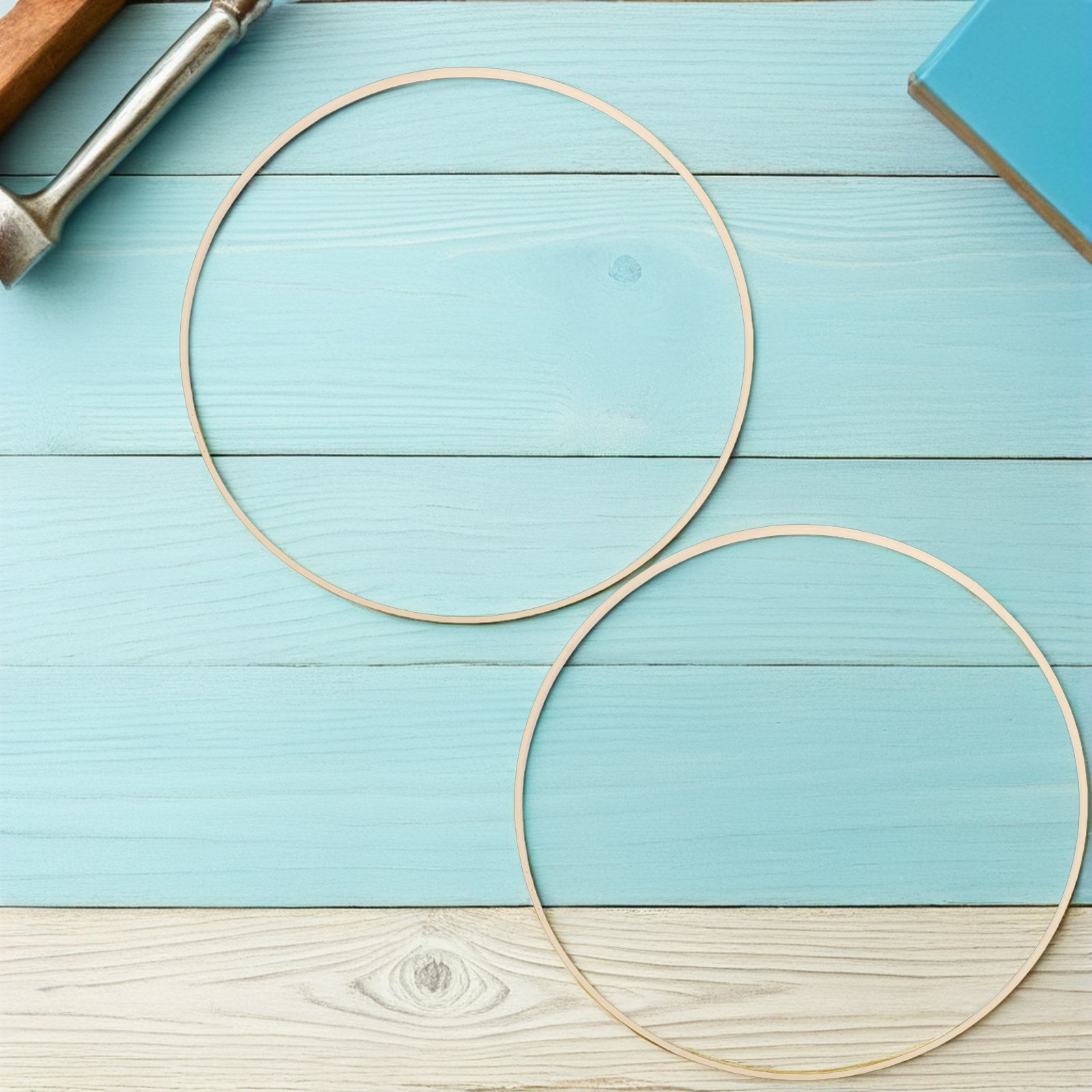 10Pcs Bamboo Floral Hoops Rust - đánh giá và giá Wedding Supply Decor