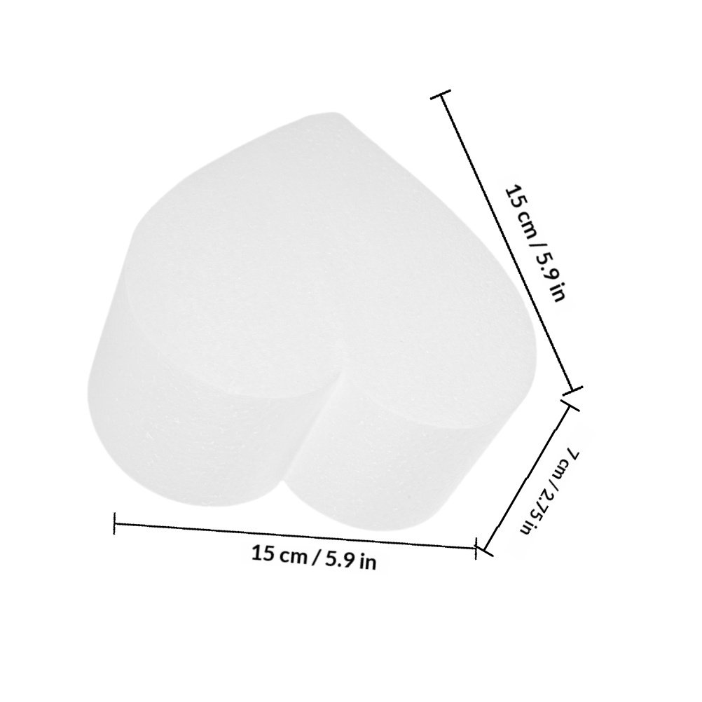 4Pcs Heart Shaped Foam Cake Du - đánh giá và giá Wedding Supply Decor
