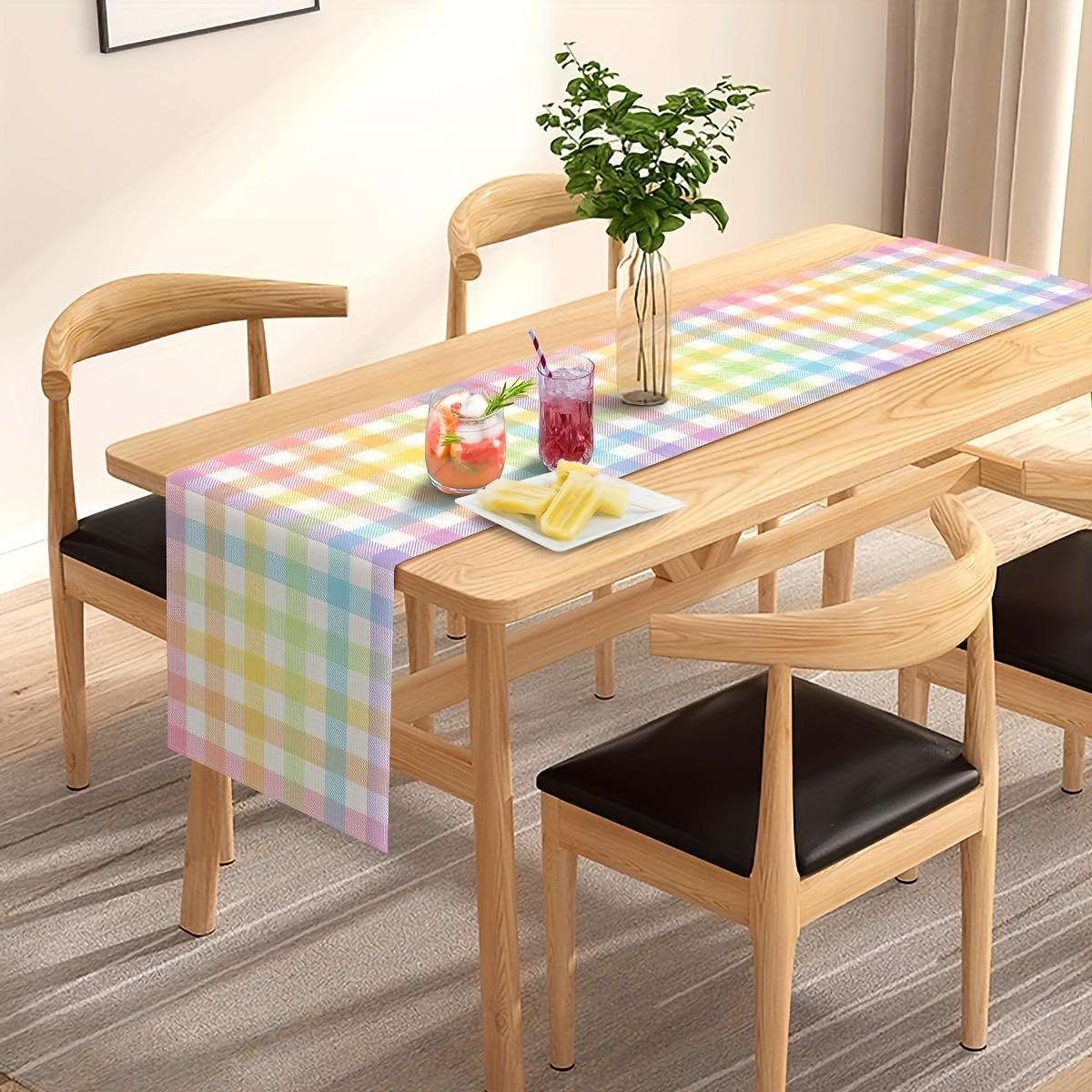 1pc Vibrant Buffalo Plaid Tabl - đánh giá và giá Wedding Supply Decor