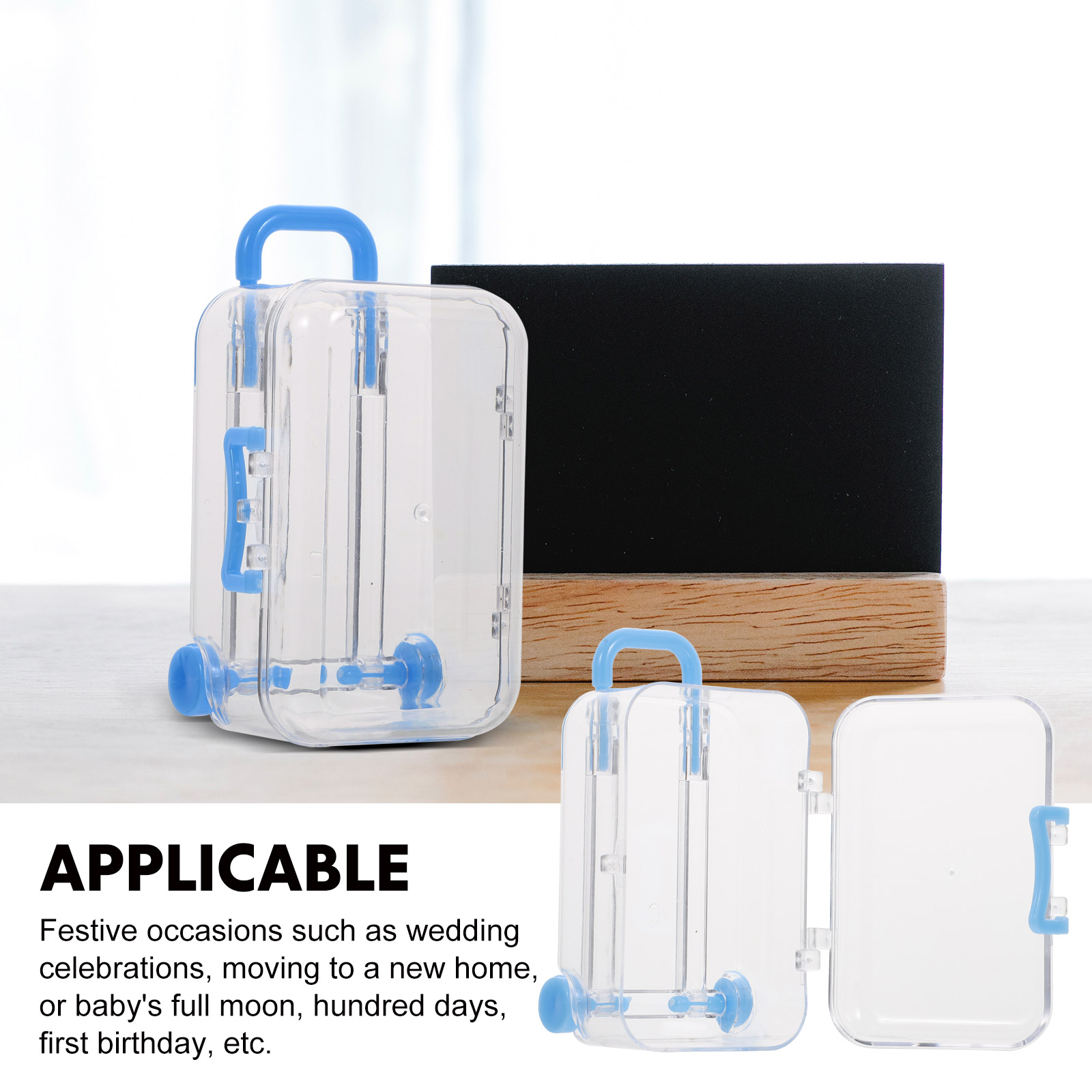 12pcs Suitcase Design Candy Bo - đánh giá và giá Wedding Supply.Box