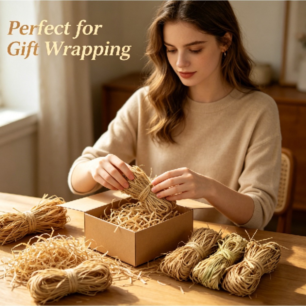 Natural Vintage Raffia Shred F - đánh giá và giá Wedding Supply.Box