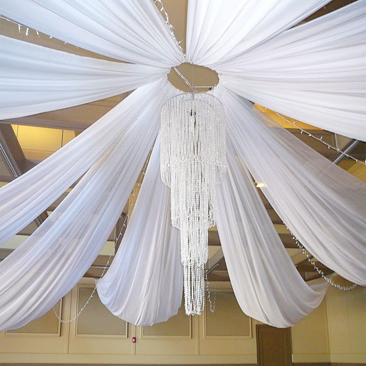 Wedding Arch Ceiling Drape Roo - đánh giá và giá Wedding Backdrop Curtain