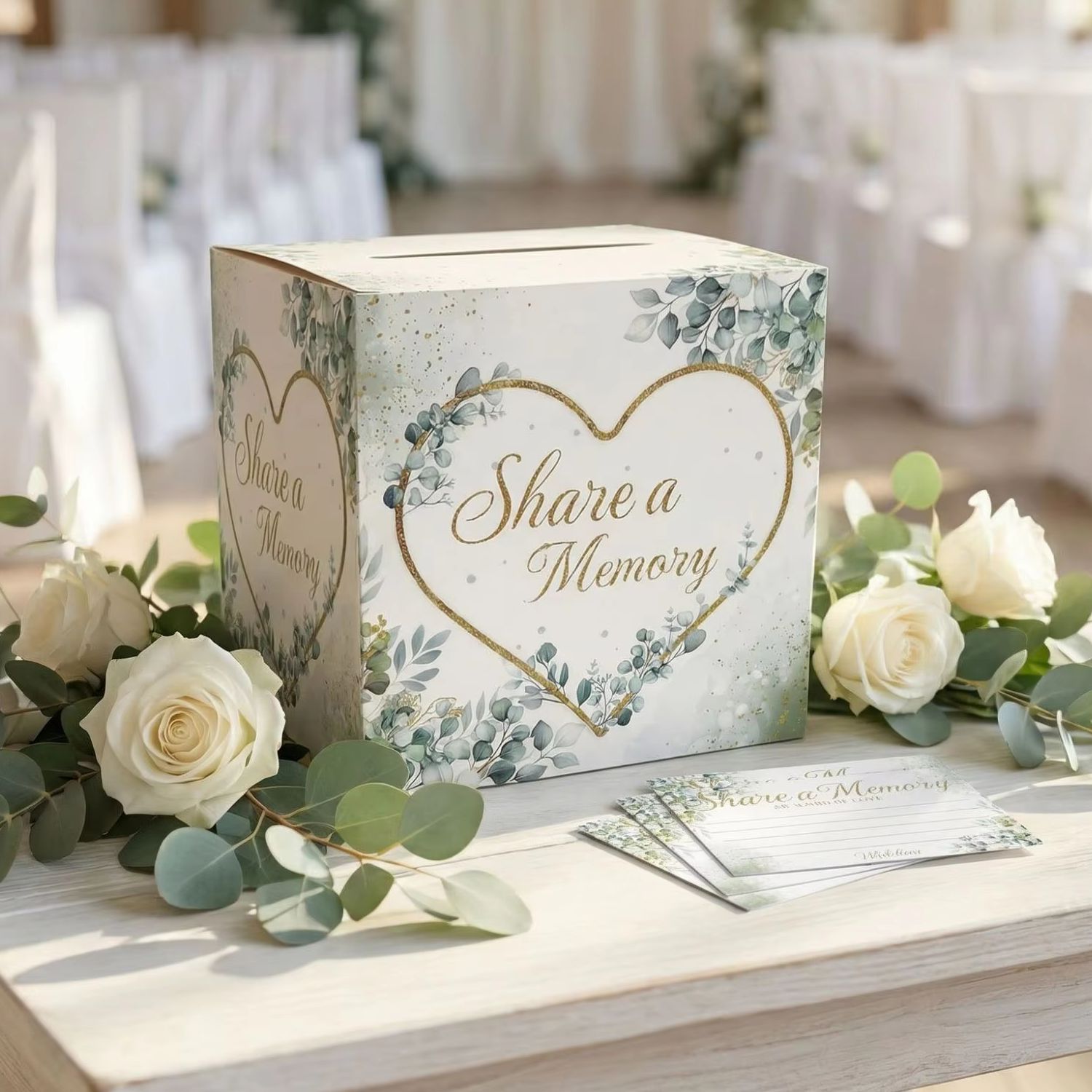 White Floral Wedding Card Box  - đánh giá và giá Wedding Supply.Box