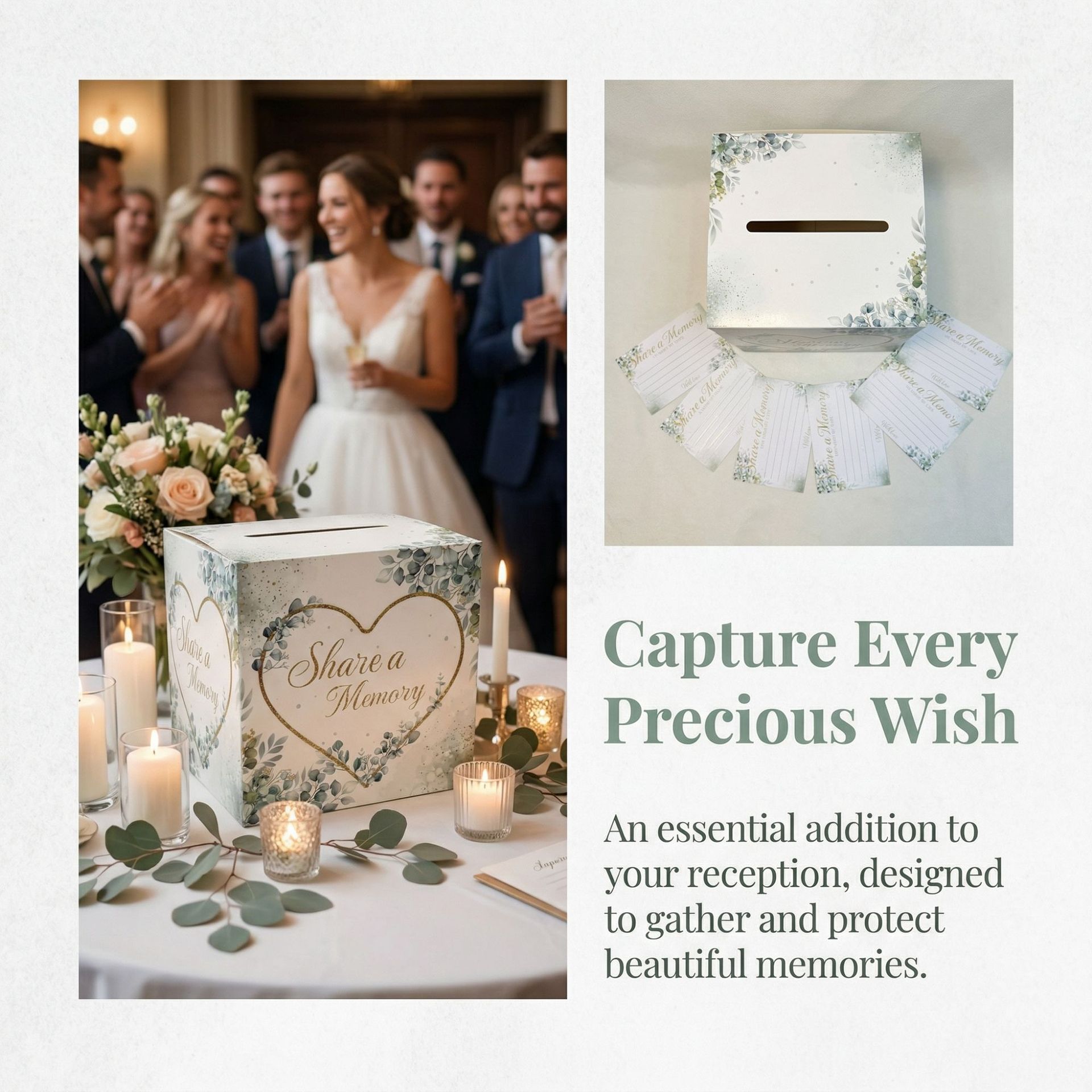 White Floral Wedding Card Box  - đánh giá và giá Wedding Supply.Box