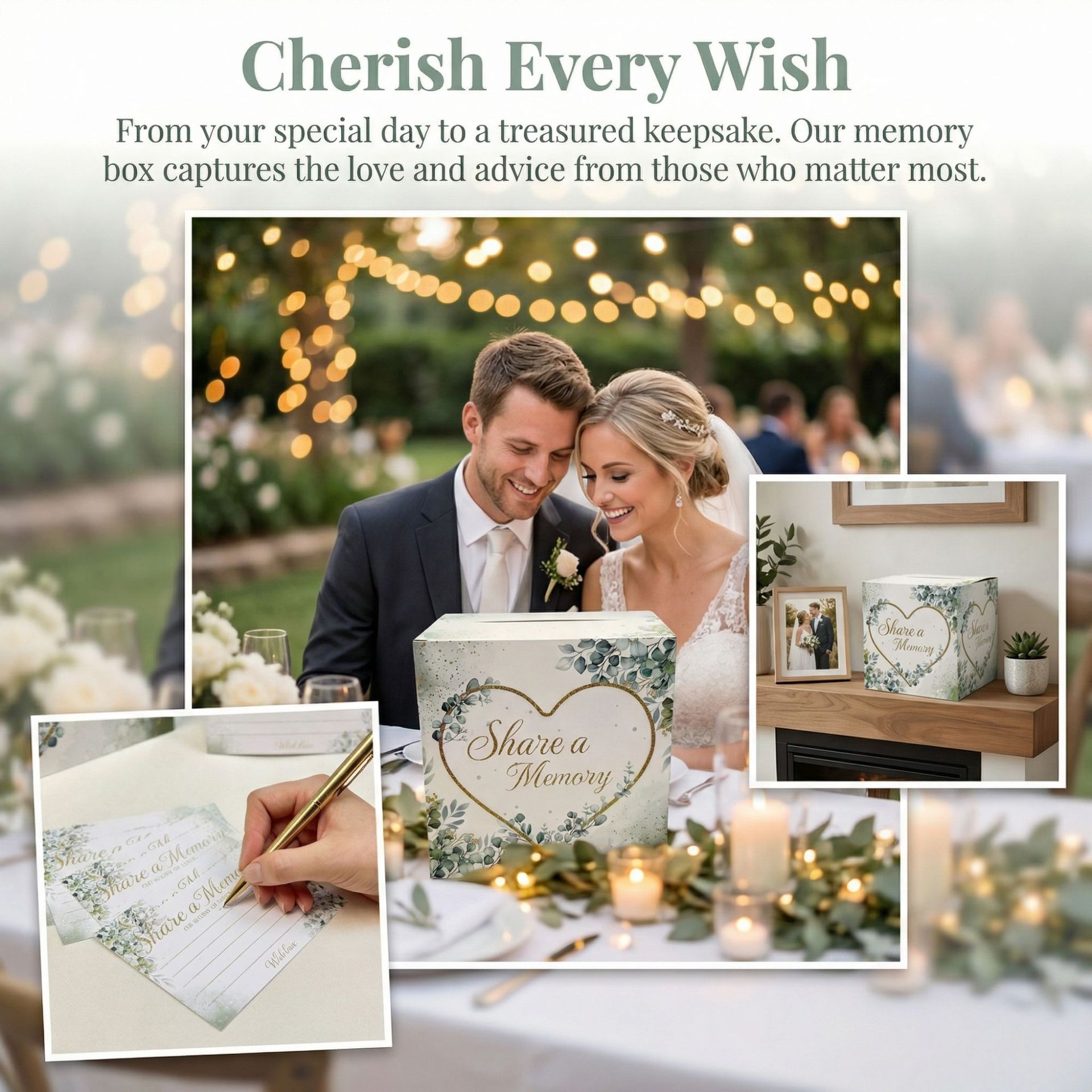 White Floral Wedding Card Box  - đánh giá và giá Wedding Supply.Box