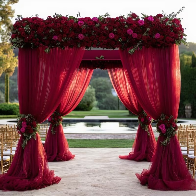 6 Meters Wedding Arch Drape Fa - đánh giá và giá Wedding Backdrop Curtain