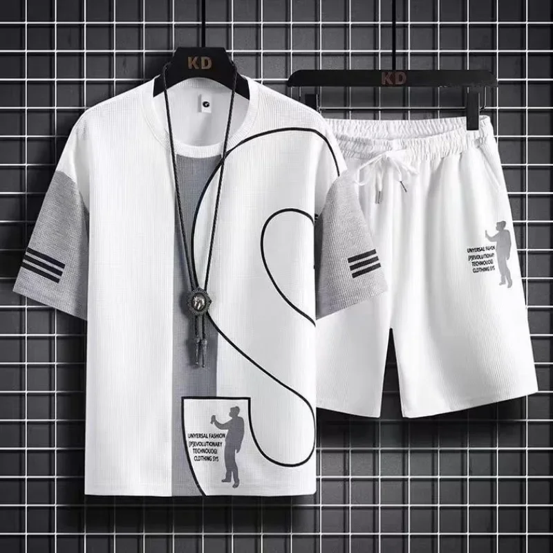 Male T Shirt Short Sets Graphi - đánh giá và giá Wedding Job