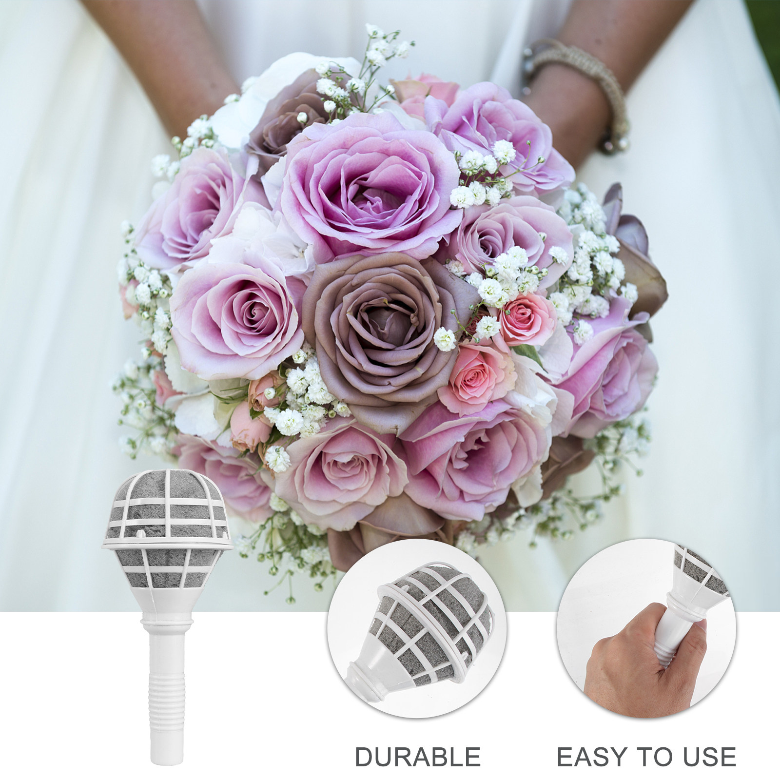 6Pcs Floral Flower Handle Brid - đánh giá và giá Wedding Floral Supply