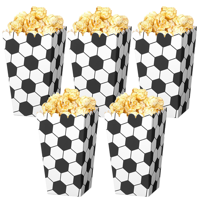 6/18Pcs  Football Popcorn Boxe - đánh giá và giá Wedding Supply.Box