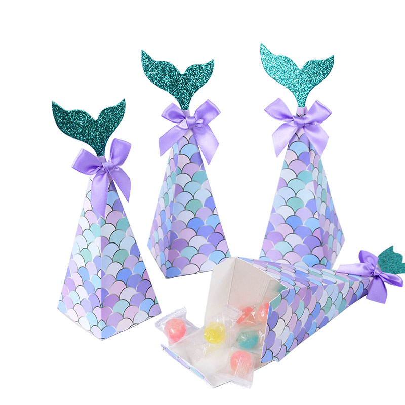 10Pcs Little Mermaid Candy Box - đánh giá và giá Wedding Supply.Box