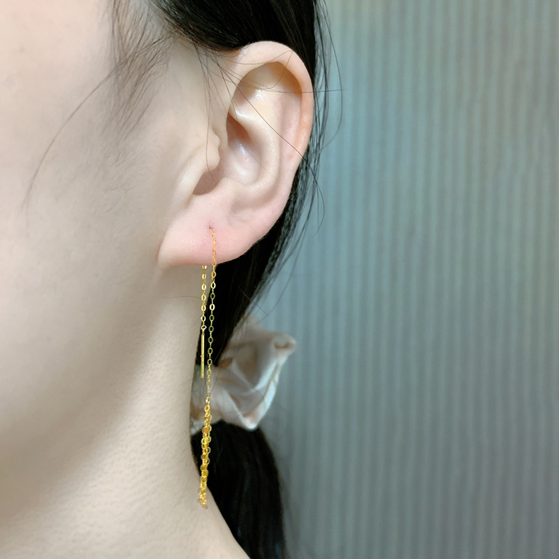 New 18K Yellow Gold Earrings   - đánh giá và giá Wedding Package Gold